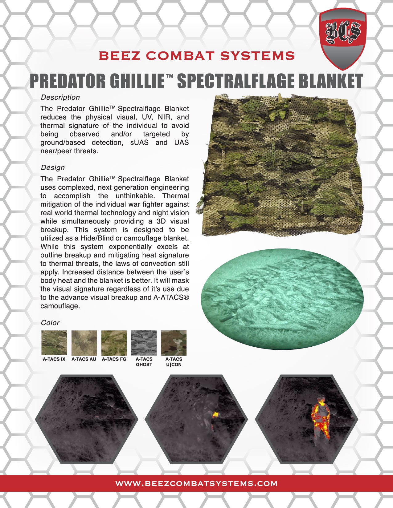 Predator Ghillie™ SPECTRALFLAGE BLANKET – Beez Combat Systems